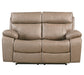 Parker Living Theon - Stokes Toffee Manual Reclining Sofa Loveseat and Recliner