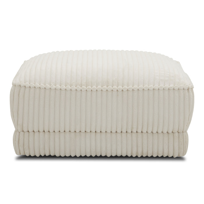 Parker Living Utopia - Mega Ivory Ottoman with Casters