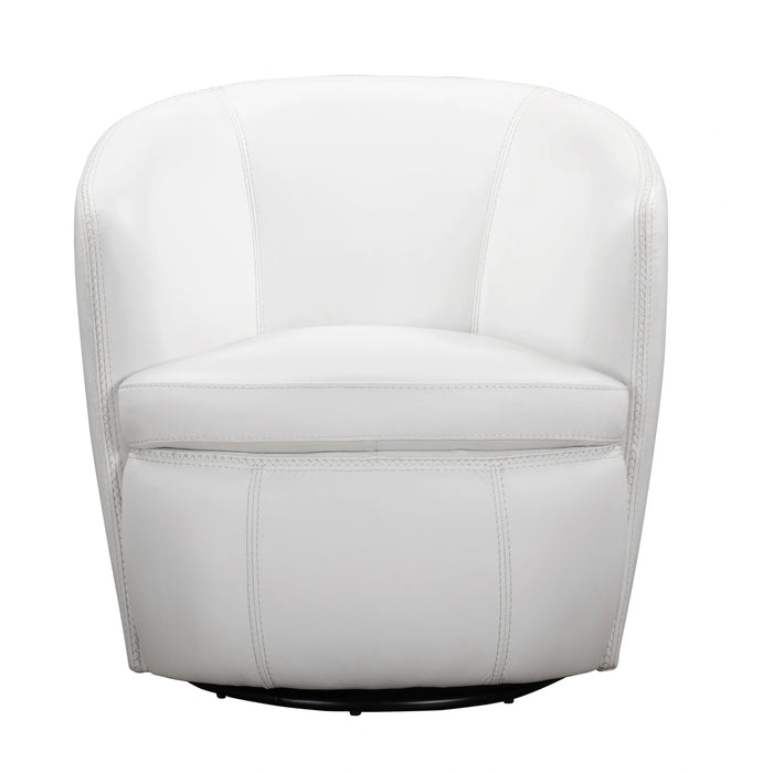 Parker Living Barolo 100% Italian Leather Swivel Club Chair