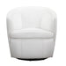 Parker Living Barolo 100% Italian Leather Swivel Club Chair