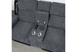 U5914/U5915 Grey/Black Rec Sofa/CRLS W/Immersive Sound & Blue LED/Rec