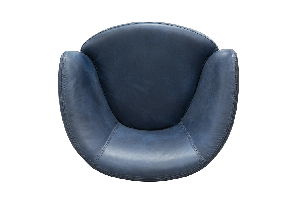 Parker Living Barolo 100% Italian Leather Swivel Club Chair