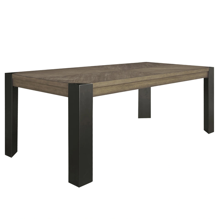 Parker House Cedar Fork - Dining 78 inch Rectangular Dining Table with 6 ladderback chairs