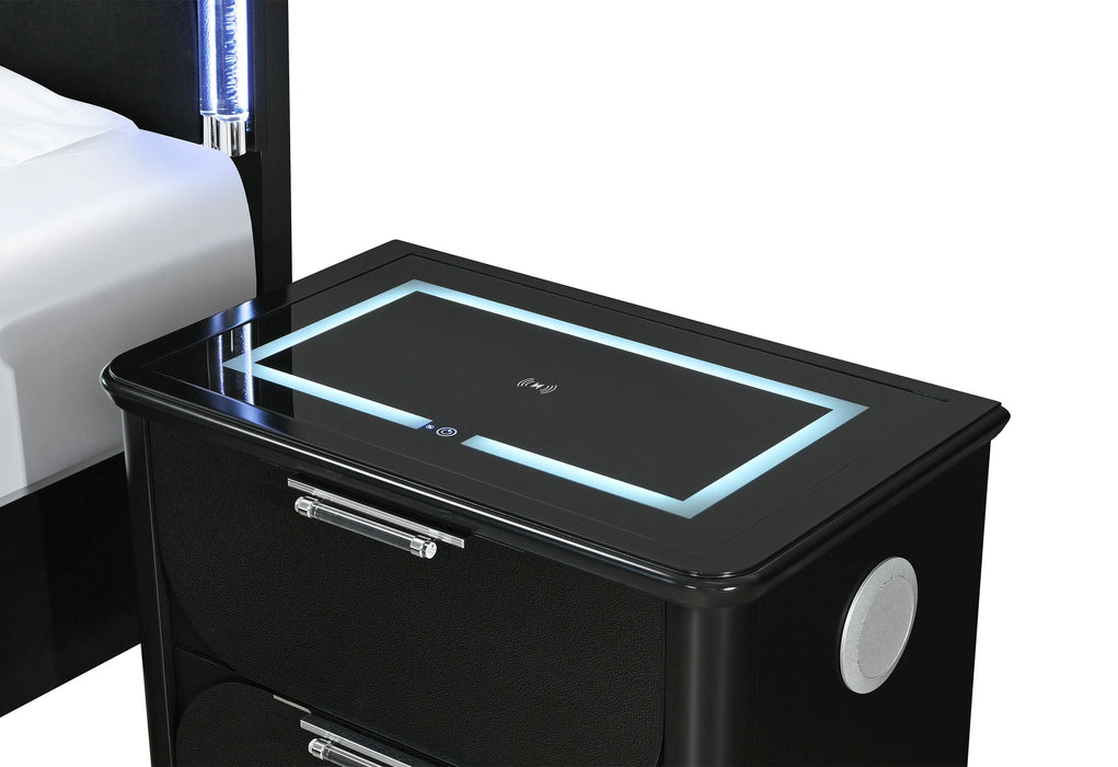 Lando Black Bed Group
