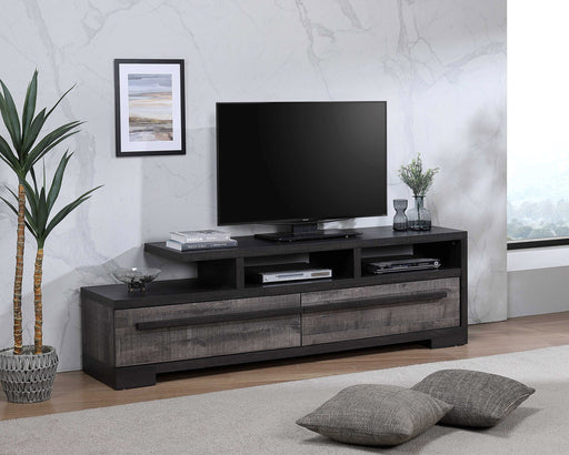 REMINGTON TV STAND GRAY/EBONY - All Brands Furniture (NJ)
