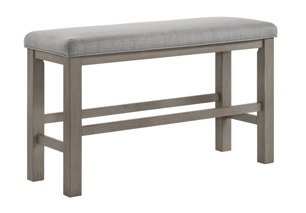 RENWICK COUNTER HT BENCH ALL GREY - All Brands Furniture (NJ)