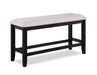 REGENT COUNTER HEIGHT BENCH CHARCOAL BLACK - All Brands Furniture (NJ)