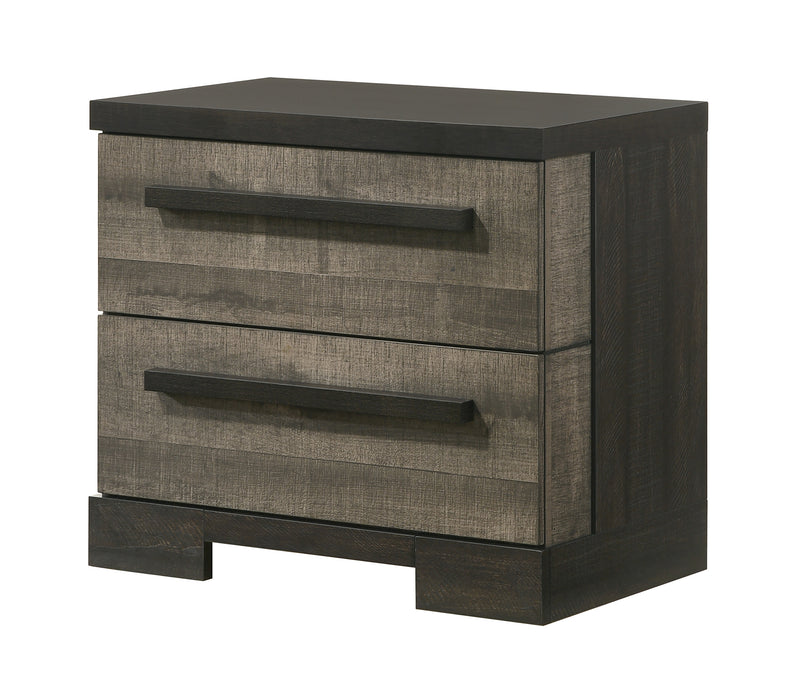 REMINGTON NIGHTSTAND GRAY/EBONY - All Brands Furniture (NJ)