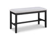 DELFIN COUNTER HT BENCH-LIGHT GREY - All Brands Furniture (NJ)