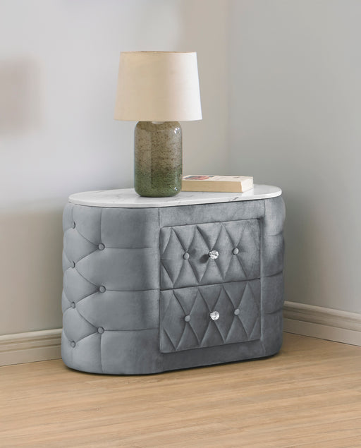 NATALIA NIGHTSTAND GREY - All Brands Furniture (NJ)