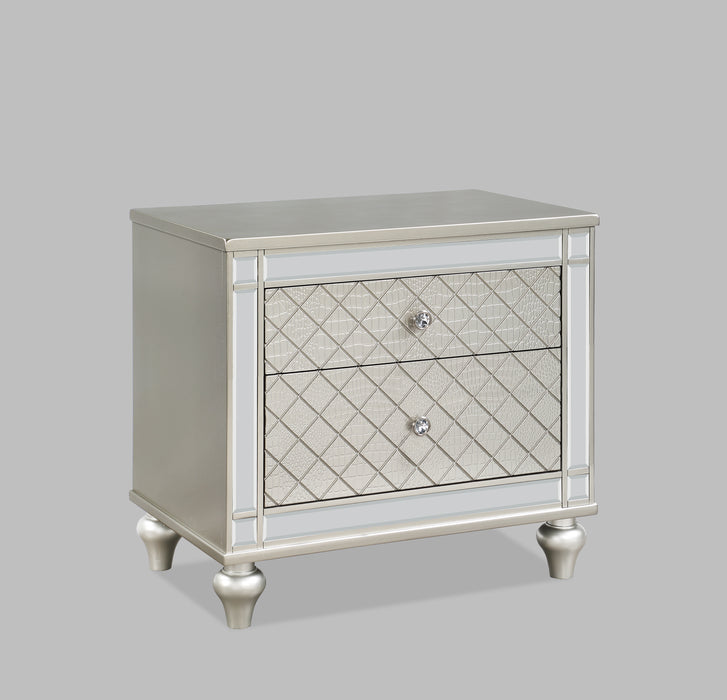CRISTIAN NIGHTSTAND CHAMPAGNE - All Brands Furniture (NJ)