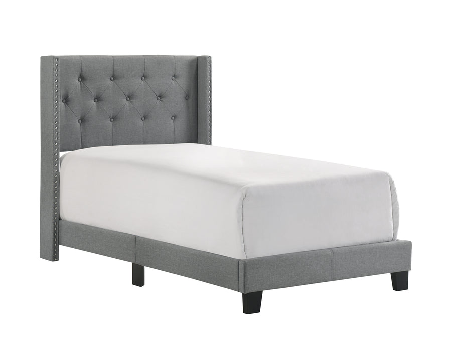 MAKAYLA TWIN BED GREY - All Brands Furniture (NJ)
