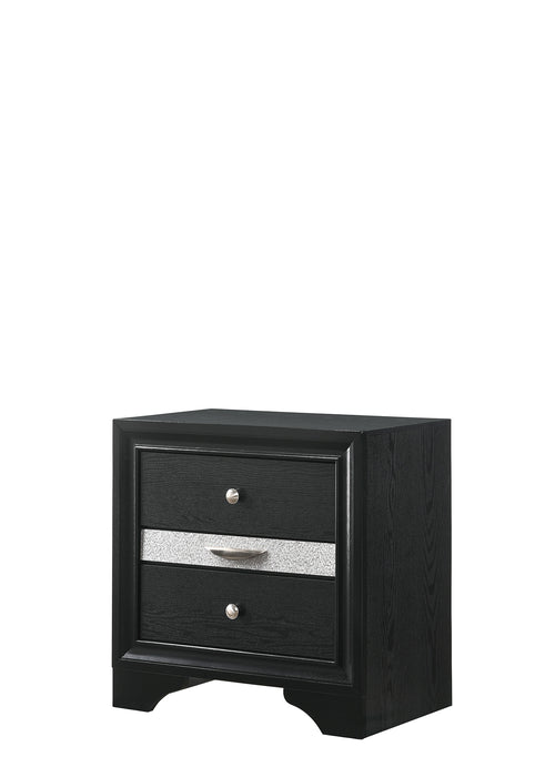 REGATA NIGHTSTAND BLACK/SILVER - All Brands Furniture (NJ)