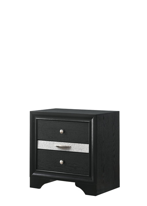 REGATA NIGHTSTAND BLACK/SILVER - All Brands Furniture (NJ)