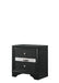 REGATA NIGHTSTAND BLACK/SILVER - All Brands Furniture (NJ)