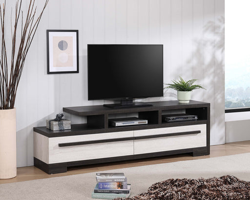 REMINGTON TV STAND CHALK/EBONY - All Brands Furniture (NJ)