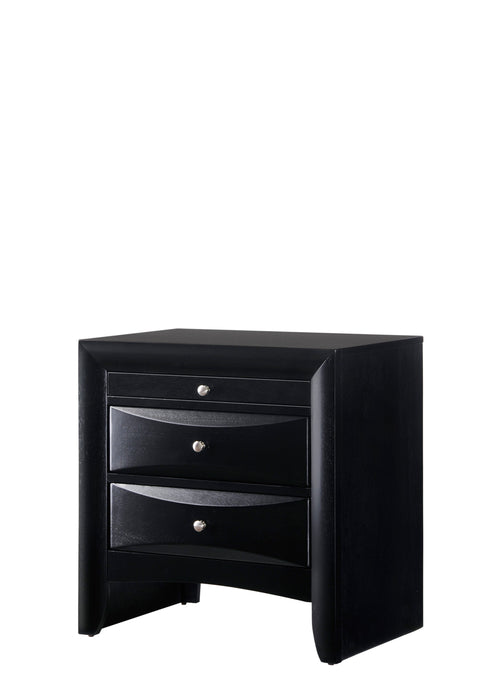 BLACK EMILY NIGHTSTAND - All Brands Furniture (NJ)