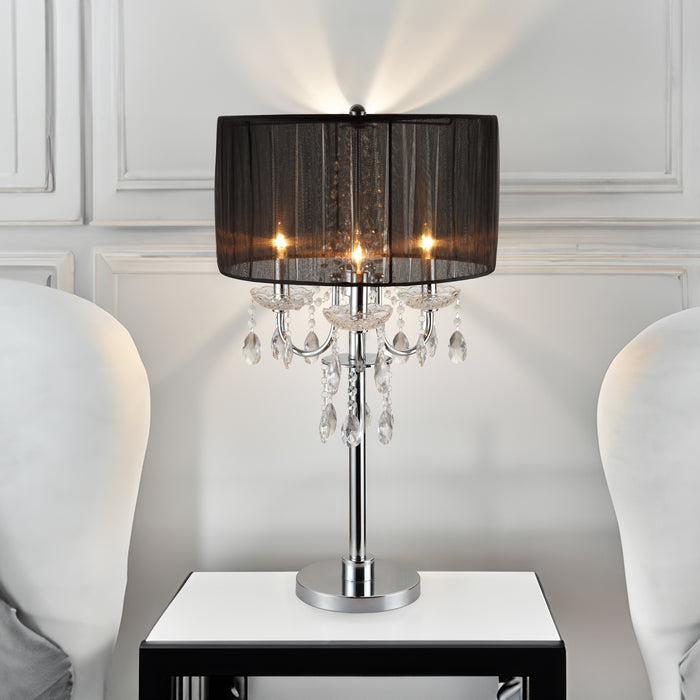 CHANDELIER TABLE TOUCH LAMP 29.5 H - All Brands Furniture (NJ)