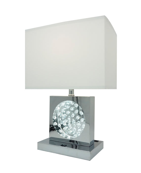 TABLE LAMP CHROME-LED ACCENT - All Brands Furniture (NJ)
