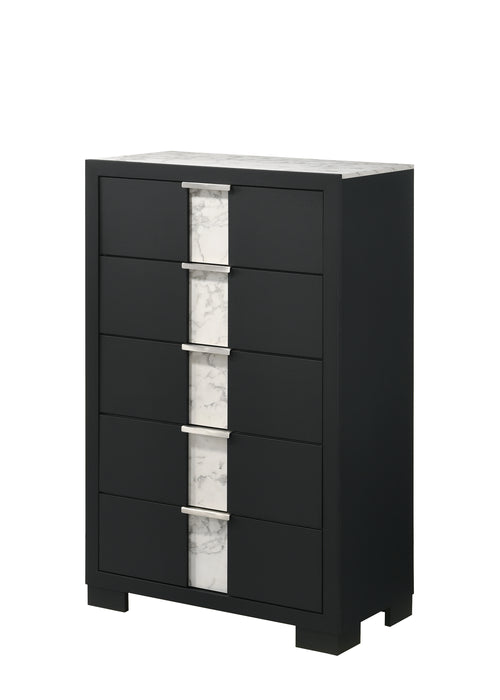 RANGLEY CHEST - BLACK - All Brands Furniture (NJ)
