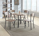 BLAKE 5PK ROUND DINING SET GREYWASH - All Brands Furniture (NJ)