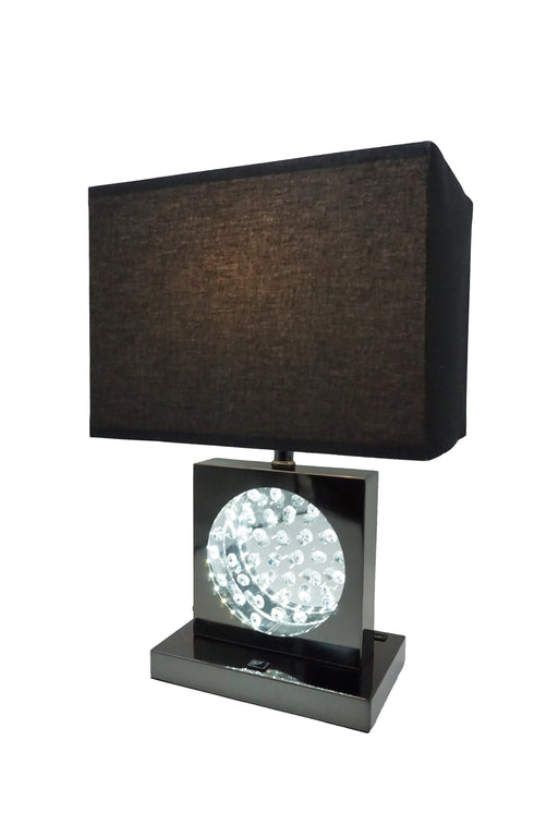 TABLE LAMP BLACK NICKEL-LED ACCENT - All Brands Furniture (NJ)