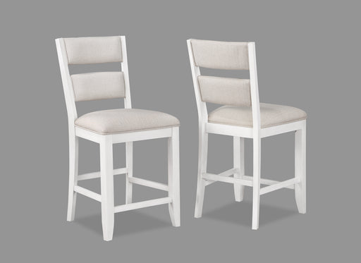 WENDY WHITE COUNTER HEIGHT CHAIR - All Brands Furniture (NJ)