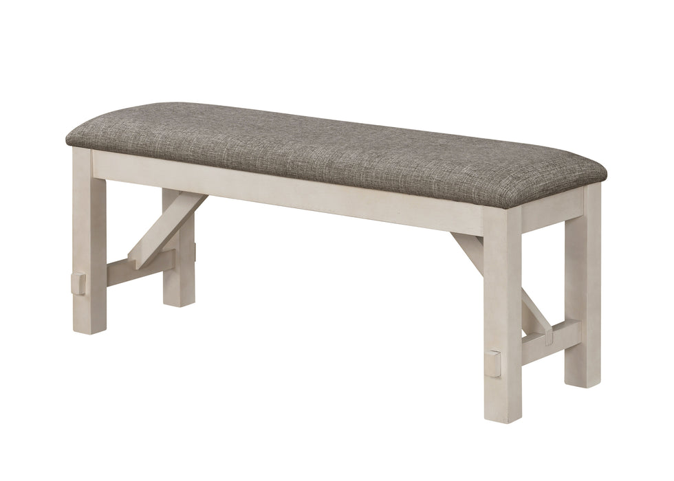 MARIBELLE BENCH CHALK WARM GREY - All Brands Furniture (NJ)