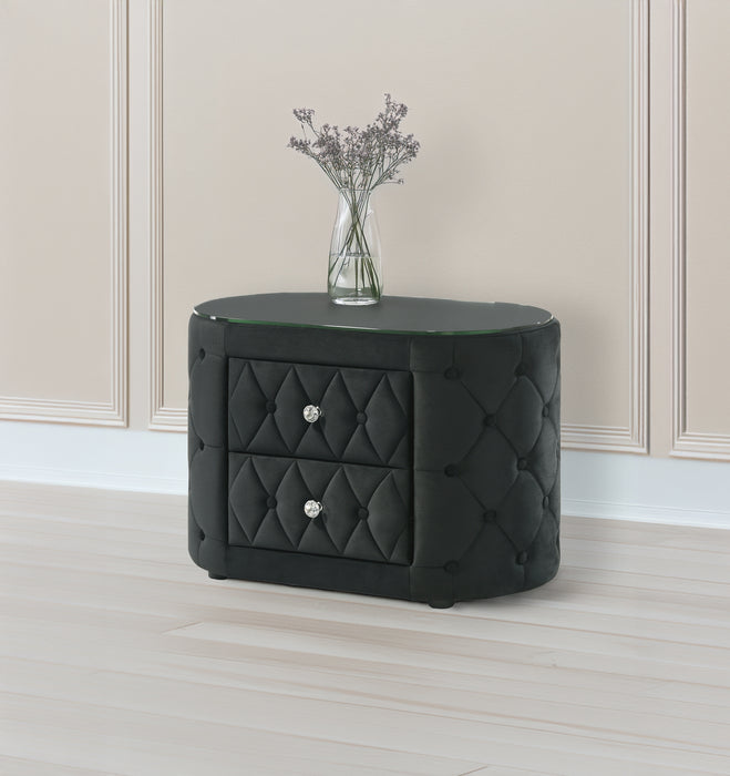 VOLTARE NIGHTSTAND BLACK - All Brands Furniture (NJ)