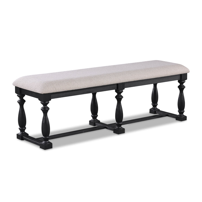 REGENT BENCH CHARCOAL BLACK - All Brands Furniture (NJ)