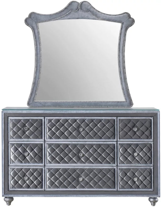 Crown Mark Furniture Voltare Mirror in Dark Grey - All Brands Furniture (NJ)