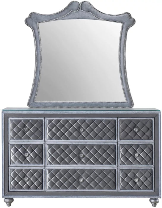 Crown Mark Furniture Voltare Mirror in Dark Grey - All Brands Furniture (NJ)