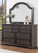 Crown Mark Furniture Duke Mirror in Dark Brown - All Brands Furniture (NJ)