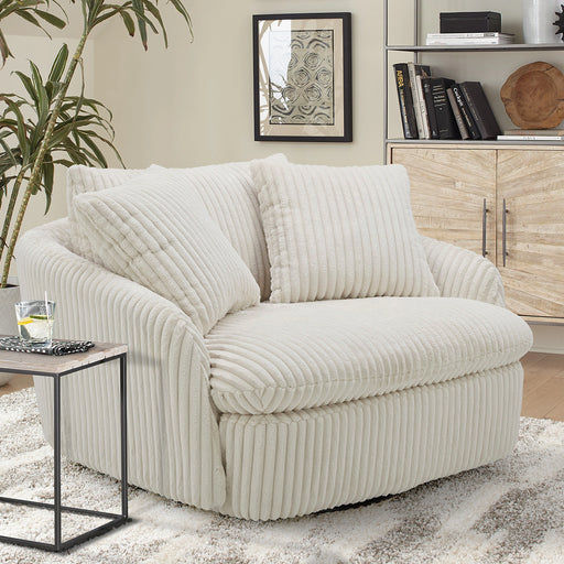 Parker Living Boomer Large Swivel Chair with 2 Toss Pillows
