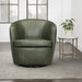 Parker Living Barolo 100% Italian Leather Swivel Club Chair