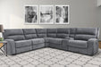 Parker Living Polaris 6 Piece Modular Power Reclining Sectional with Power Adjustable Headrests