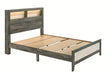Crown Mark Furniture Rhett King Platform Bed in Gray - All Brands Furniture (NJ)
