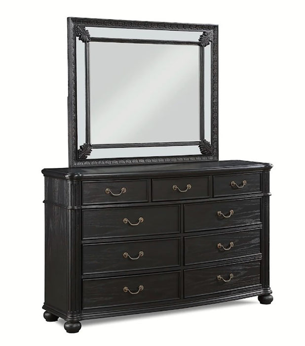 Crown Mark Furniture Kingsbury 9 Drawer Dresser in Black - All Brands Furniture (NJ)