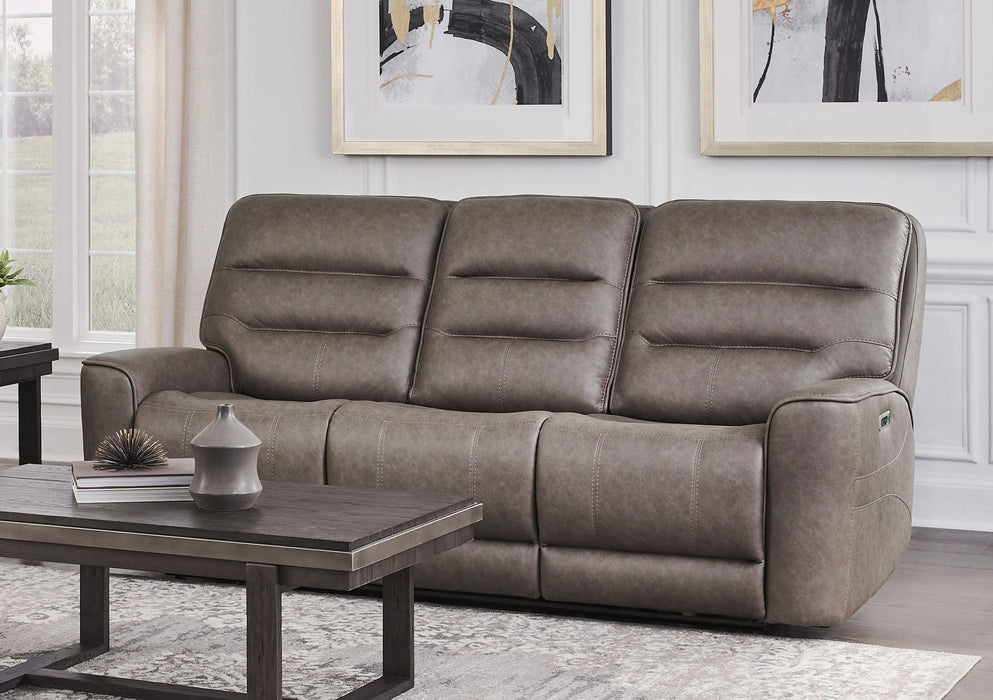 Parker Living Lawson - Sydney Brunette Zero Gravity Triple Power Reclining Sofa with Drop Down Table P2