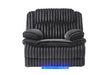 U8686 Black Power Recliner with LED