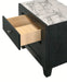 Crown Mark Furniture Cadence 2 Drawer Nightstand in Black - All Brands Furniture (NJ)