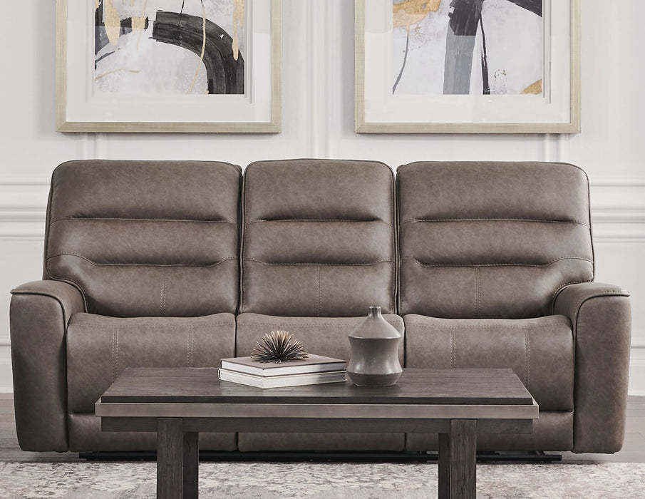 Parker Living Lawson - Sydney Brunette Zero Gravity Triple Power Reclining Sofa with Drop Down Table P2