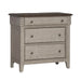 Ivy Hollow 3 Drawer Bedside Chest w/ Charging Station in Weathered Linen image