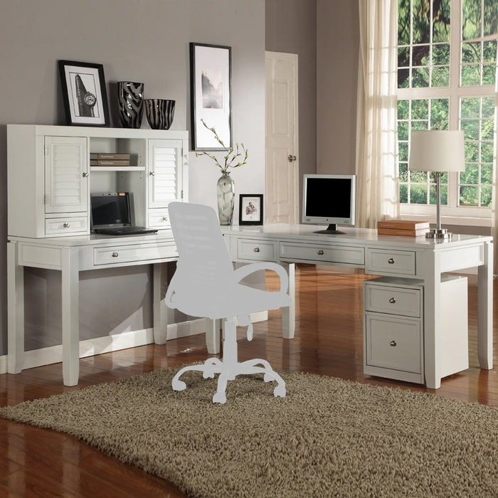 Parker House Boca 5 Piece L Shape Desk with Lateral File and Hutch