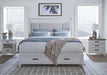 Parker House Americana Modern Bedroom 3 Drawer Nightstand with Charging Station