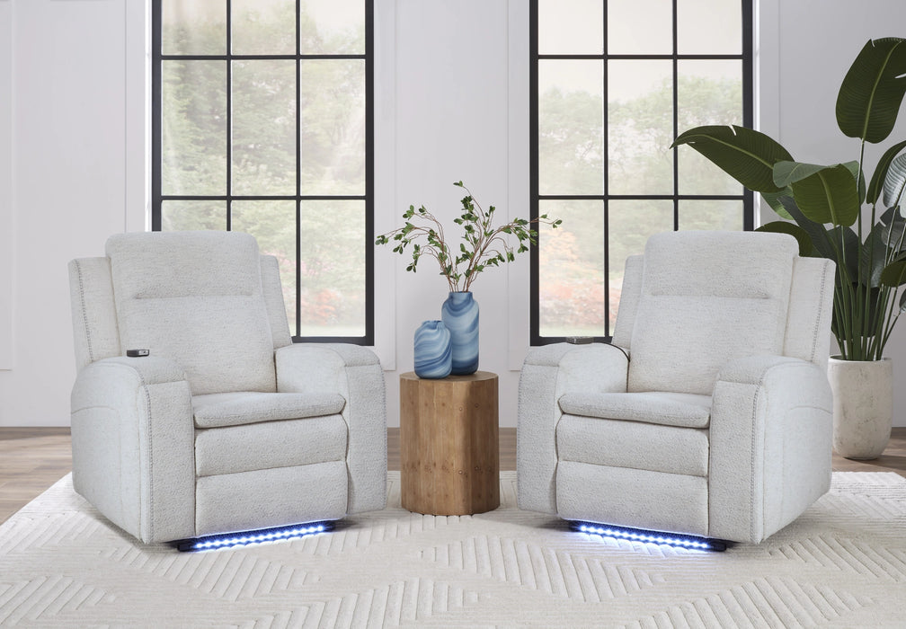 Parker Living Armstrong Power Recliner with Heat Massage and Auto-Glide Two Pack