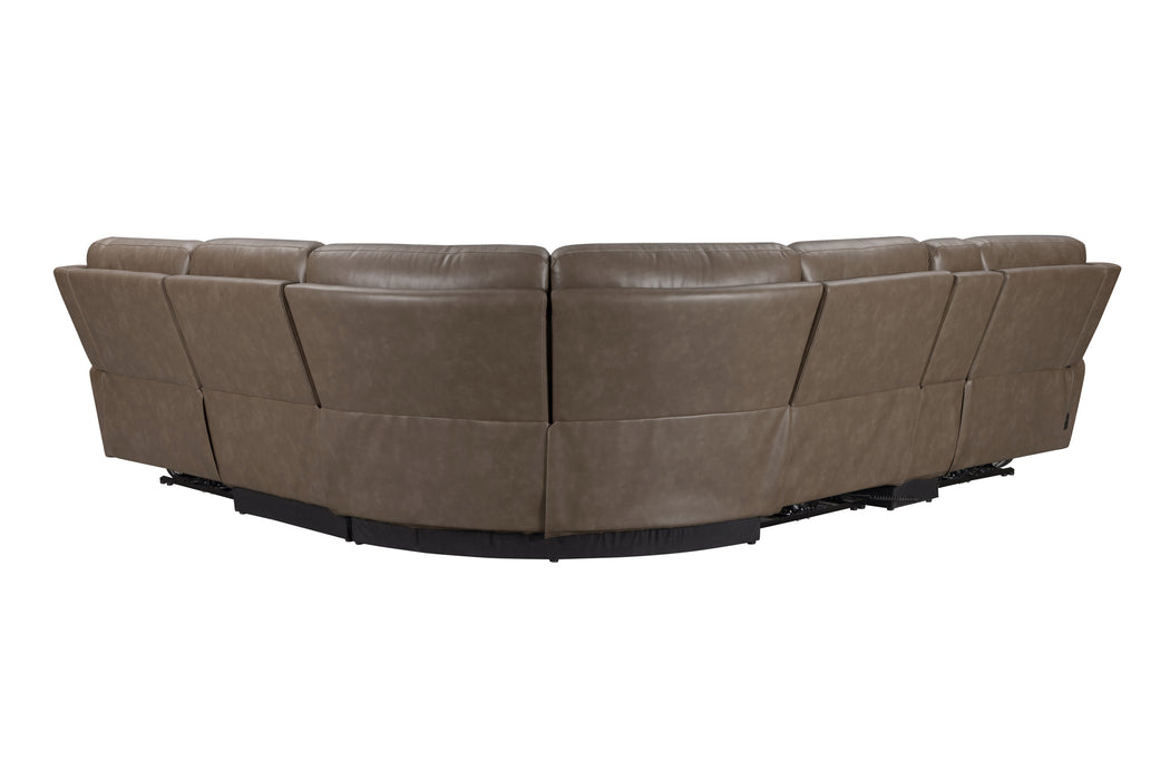 Parker Living Hancock 6 Piece Zero Gravity Power Reclining Sectional with Power Adjustable Headrests