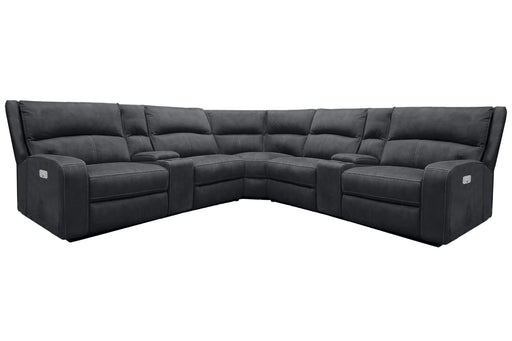 Parker Living Polaris 7 Piece Modular Power Reclining Sectional with Power Adjustable Headrests