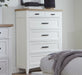 Parker House Americana Modern Bedroom King Platform Bed 2 Nightstands Dresser with Mirror and Chest