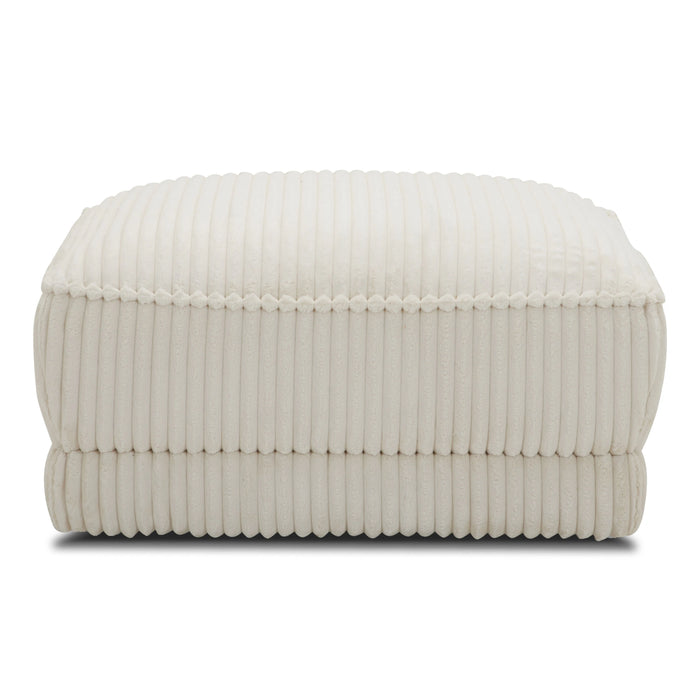 Parker Living Utopia - Mega Ivory Ottoman with Casters